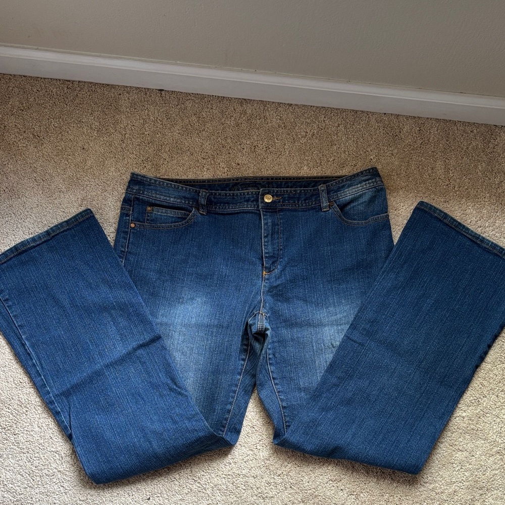 Michael Kors Women's Boot-Cut Jeans sz 14 in Classic Blue
